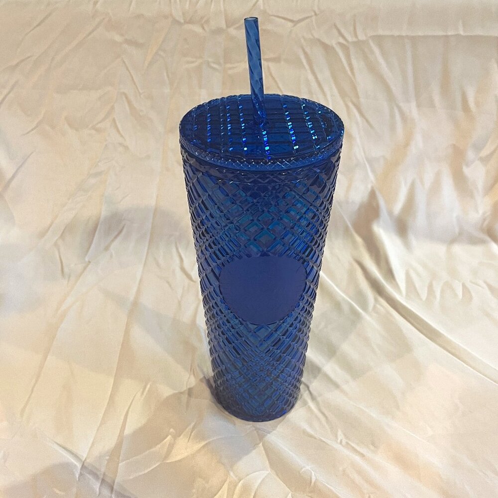 Starbucks Jeweled Blue Tumbler. 24 oz. Like New.